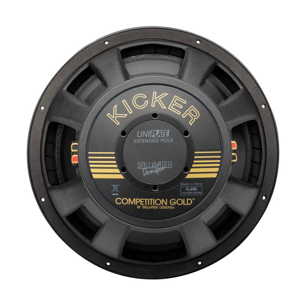 KA50GOLD154-3 Kicker KA50GOLD154 Comp Gold 15" Dual Voice Coil Subwoofer - 4 Ohm